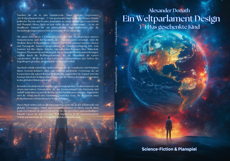 Buchcover von Ein Weltparlament Design - 3+1 Das geschenkte Kind