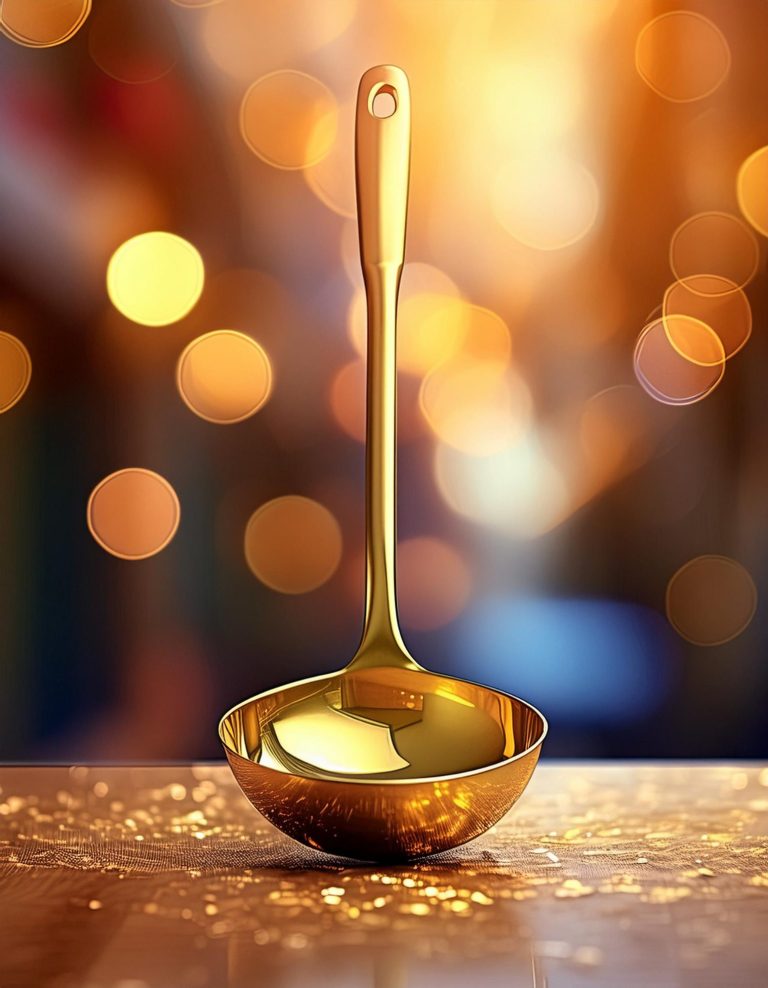 Goldene Kelle auf einem unscharfen, funkelnden Hintergrund.